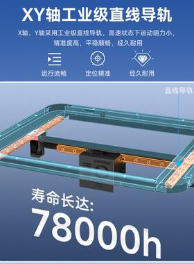 MKL1高速3D打机自动调平线轨高精度家用KLP1桌印面级FPD3d打印机