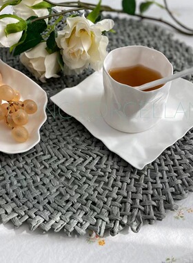 意大利特邀设计师 谢东 骨瓷褶皱咖啡杯 Set-4c .小套售完.