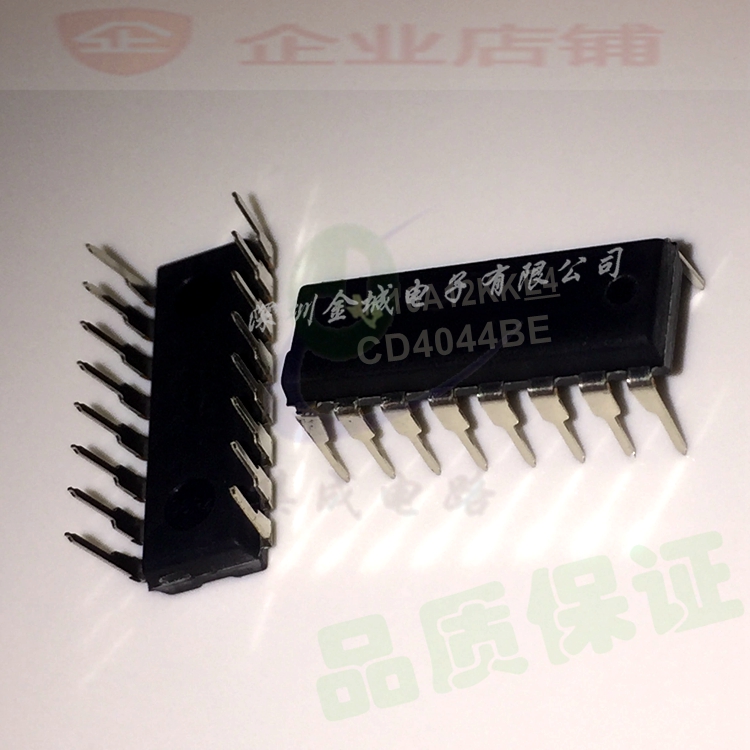 CD4044BE DIP16全新现货 三态输出的四路与非R/S锁存器 CD4044
