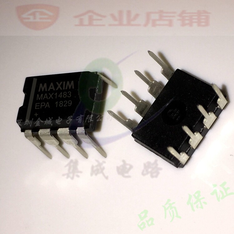 MAX1483EPA  直插DIP-8全新现货 RS-485 收发器 MAX1483 可含税