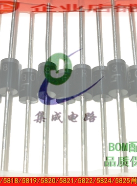 1N5817/5818/5819/5820/5821/5822/5824/IN5825RLG肖特基管(10个)