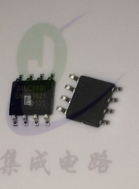 24LC08BI 进口全新原裝 24LC08B-I/SN 24LC08BT-I/SN SOP8,