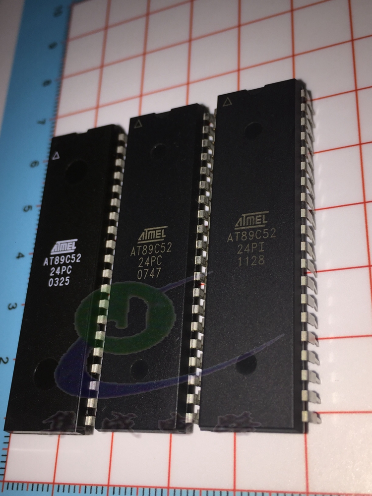 AT89C52 单片机 DIP40 52单片机 AT89C52-24PI AT89C52-24PC,