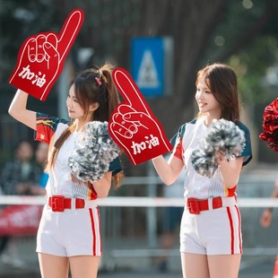 运动会入场式年会道具大手掌啦啦队加油助威气氛围手套马拉松定制