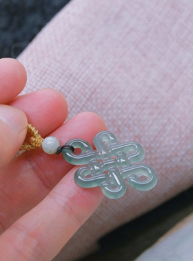 天然老坑蓝水翡翠吉祥吊坠
