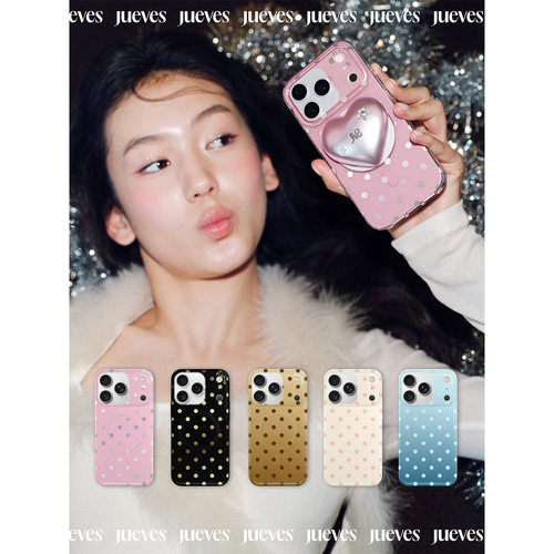 JUEVES星期四【新品】“巴黎假日”波点调色盘磁吸壳适用华为苹果iPhone18promax/18pro/17promax/17p手机壳