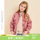 艾艾屋女童外套春秋潮流新品 大童春秋女孩单排扣洋气风衣KMAC35