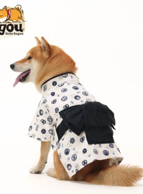 宠物狗猫手工定制进口纯棉布料日本日式柴犬拍摄出游和服浴衣衣服