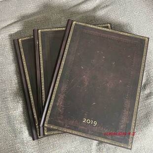现货 爱尔兰复古笔记本 Black Moroccan 2019日记本日程本B5 瑕特