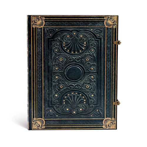 现货 爱尔兰复古笔记本 银丝立体钩花单行本空白本 锁扣 A4 瑕特