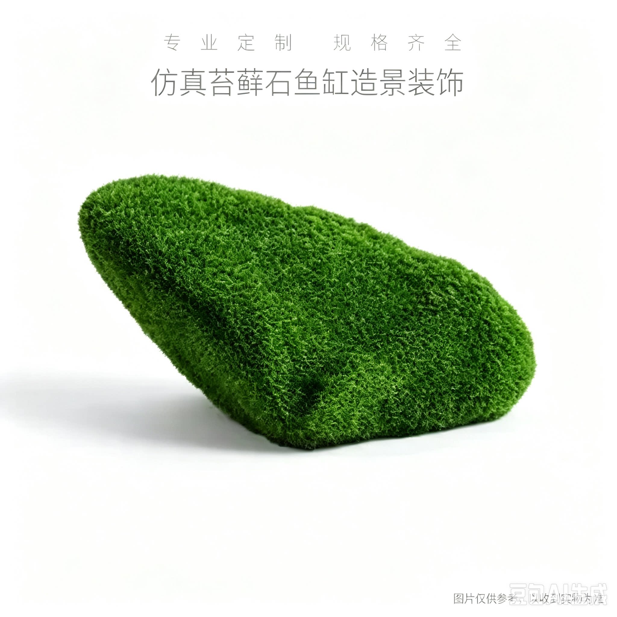 仿真苔藓草皮石头鱼缸造景摆件