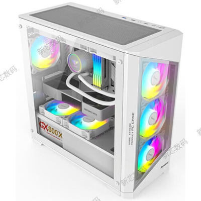 航嘉侧透机箱机箱白色
