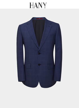 【断码清仓】HANY汉尼纯羊毛西服男外套商务正装单西男士西装上衣