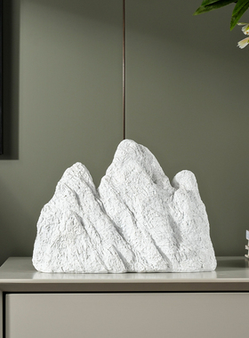 装饰品高档山摆件新中式套装书柜工艺品玄关大气电视柜开业新居