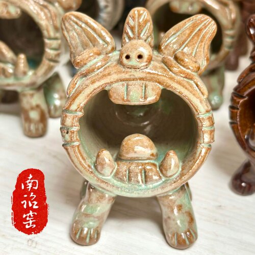 瓦猫云南大理南诏窑手工陶瓷猫创意礼品开业小摆件古南诏国发货