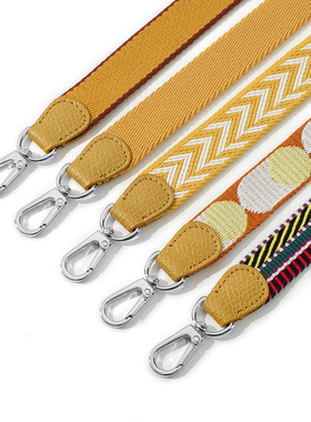 帆布包带可调免打孔可调节包带F-76龙骧迷你饺子包斜挎织带肩带潮