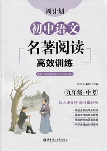 周计划 初中语文名著阅读高效训练 九年级+中考 艾青诗选/水浒传/儒林外史/简爱 初三9年级语文教材课外世界名著阅读练习中考真题