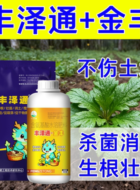 丰泽通金丰黄连专用水溶肥修复根腐病害黄叶红叶生根壮苗消杀病菌