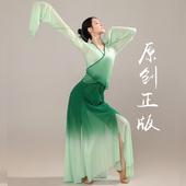 套装 练功服裙裤 上衣舞蹈服水袖 只此青绿成人古典舞蹈表演出服水袖