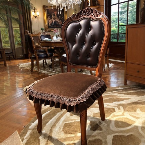 2025新款美式餐椅垫毛绒椅子坐垫