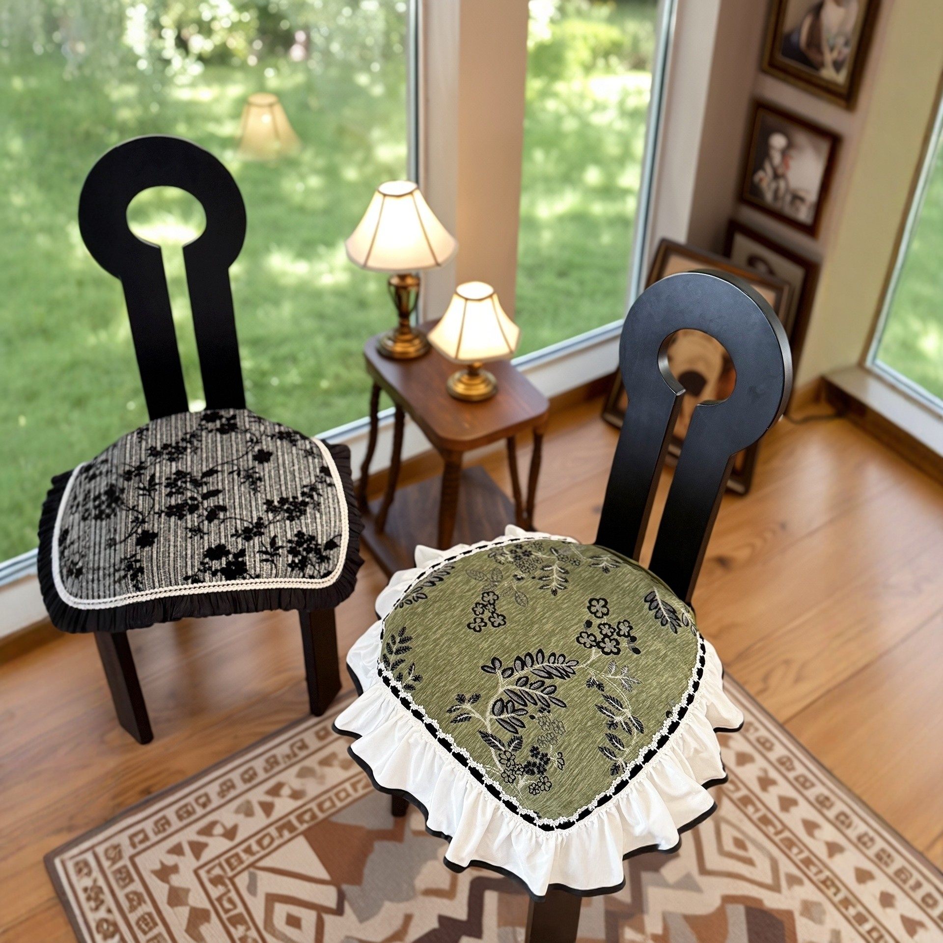 美式餐椅垫2025款法式中古风轻奢高级感防滑马蹄形复古坐垫可拆洗,居家布艺,椅垫,淘宝优惠券,粉丝福利购,淘宝优惠卷