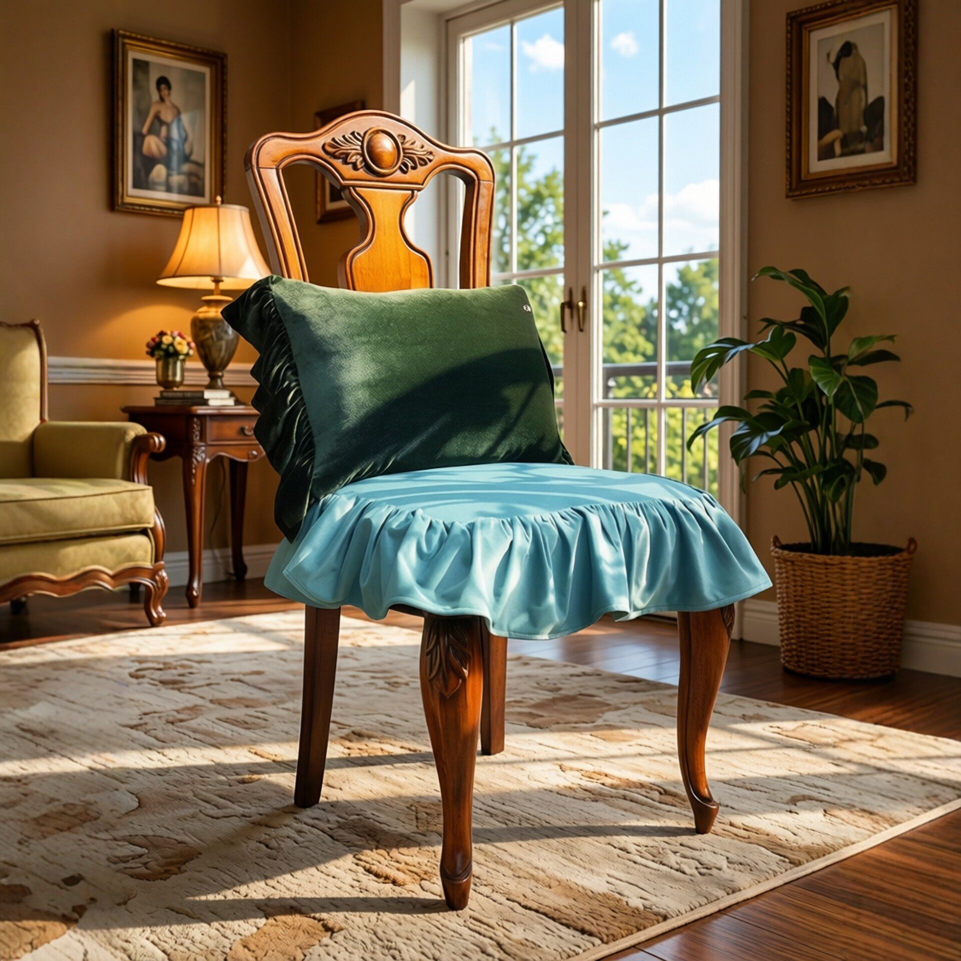 2026新款餐椅垫套四季通用防滑椅子坐垫花边定制圆形法式质感高档