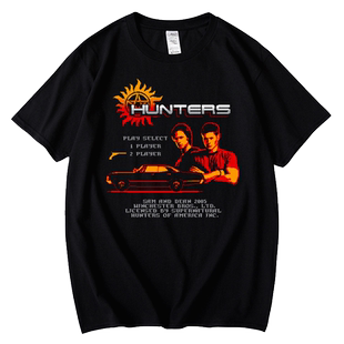 红韩美剧邪恶力量Supernatural超自然档案纯棉短袖T恤体恤男女