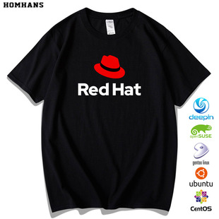 SUSE 纯棉T恤 Linux Ubuntu Debian CentOS Deepin RedHat Gentoo