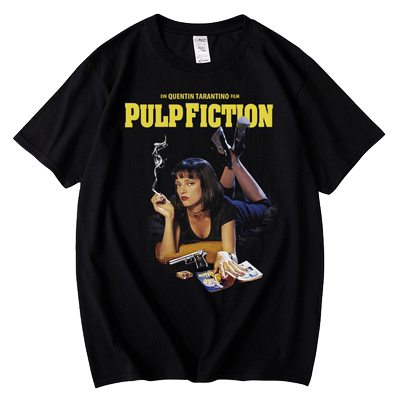 红韩T恤电影低俗小说昆汀封面