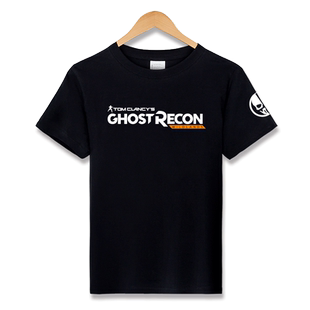红韩春夏新款游戏周边幽灵行动：荒野育碧青少年学生纯棉短袖t恤