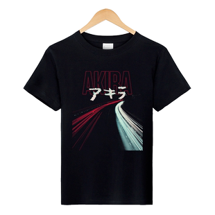红韩阿基拉T恤Akira 手绘 金田正太郎大友克洋日本动漫动画短袖