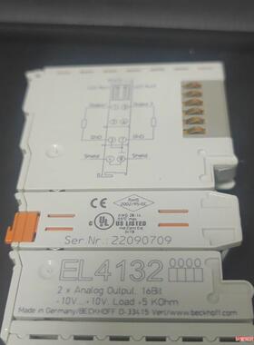 原装正品倍福 EL4132 2模拟量输出正负10v模块，实物议价商品