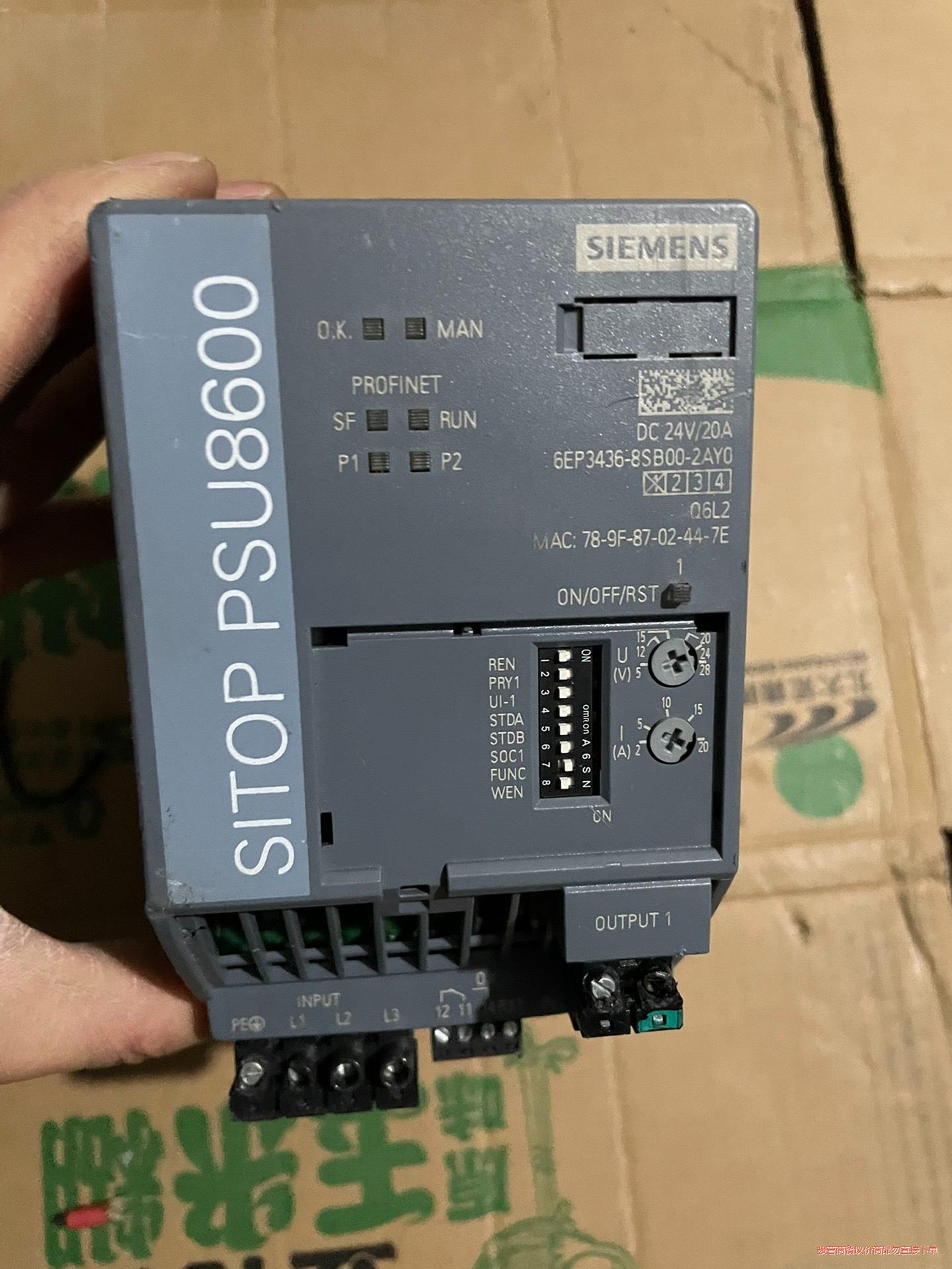 西门子psu8600电源6ep3436-8sb00-2ay0议价商品
