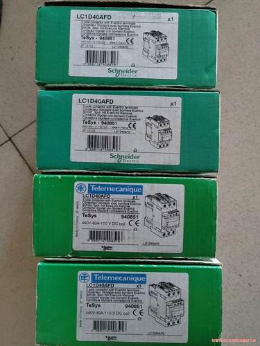 全新施耐德交流接触器LC1D40AFD.库存正品，控制电压骏营议价商品
