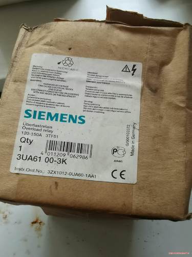 西门子热继电器3UA61 00-3K 120-150A(议价商品）