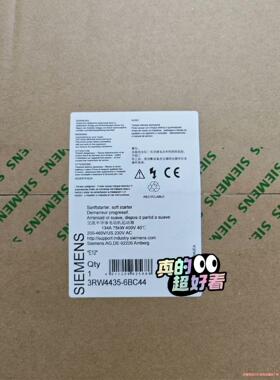 西门子交流半导体电机启动器3RW4435-6BC44骏营议价商品