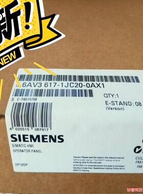 全新未开封6AV3617-1JC20-0AX1感兴趣的话点“骏营议价商品