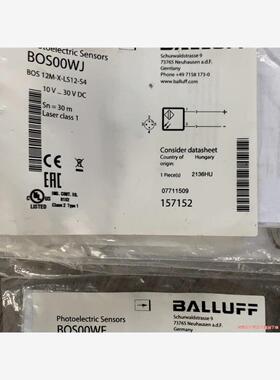 巴鲁夫BOS00WJ全新原装现货，(议价商品）