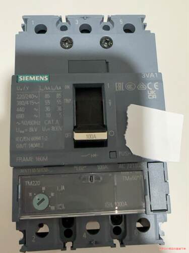 3VA1110-5EE32-0AA0西门子开关，全新无包装，(议价商品）