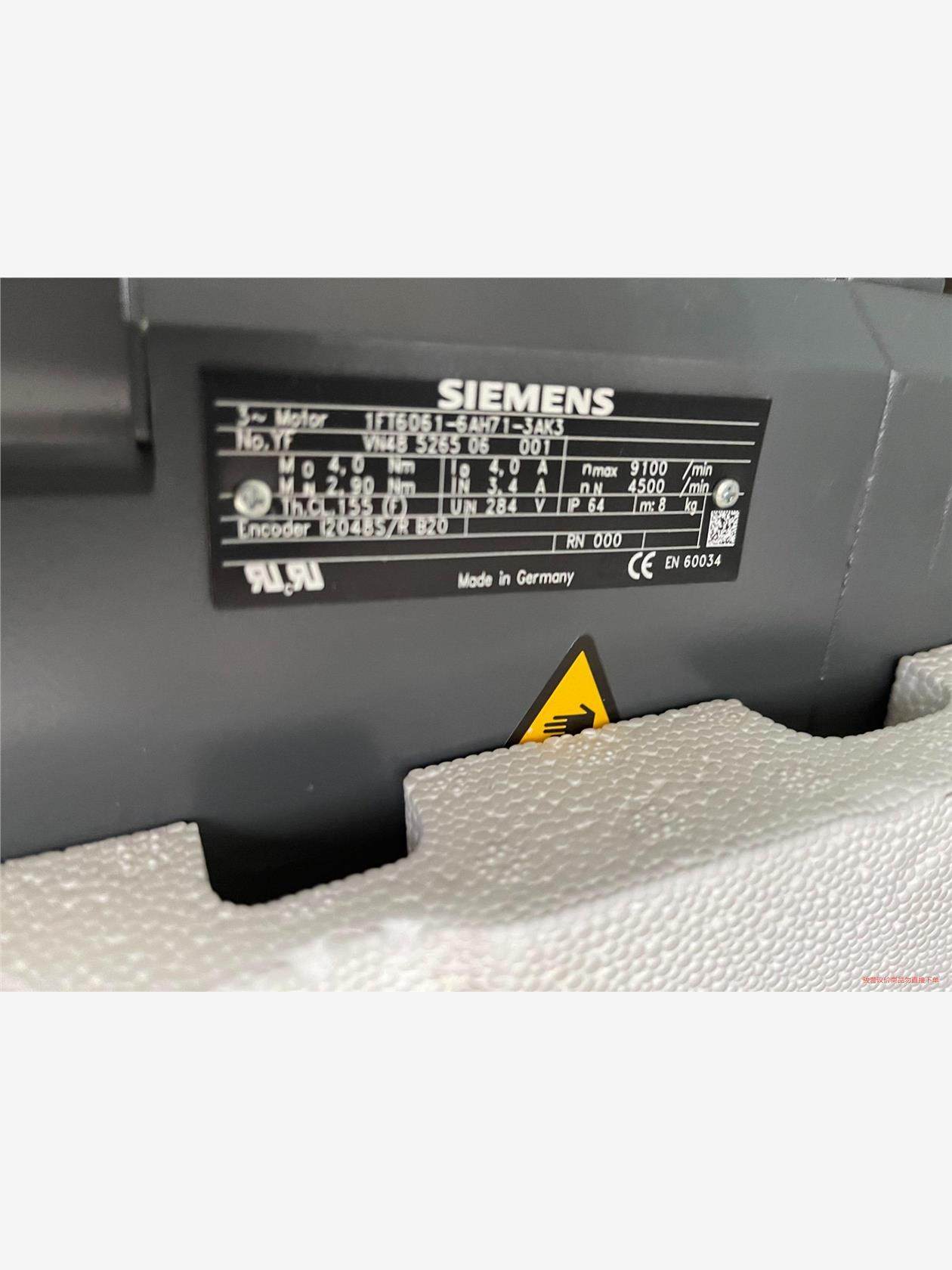 全新西门子伺服电机1FT6061-6AH71-3AK3 1F(议价商品）