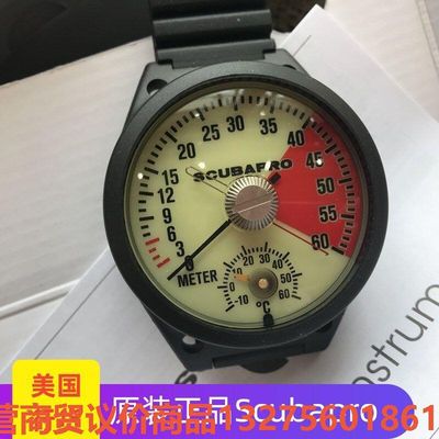 SCUBAPRO 潜水深度表进口腕带式深度表 深度计60米带骏营商贸-议