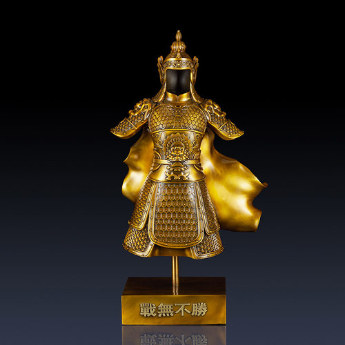 全铜盔甲摆件战无不胜家居客厅