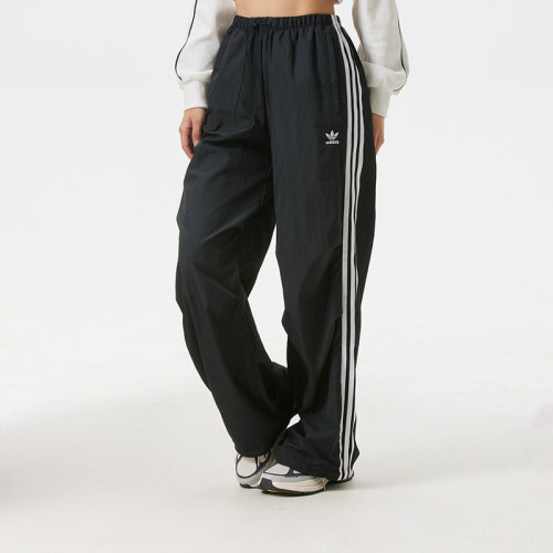 adidas阿迪达斯三叶草女裤直筒长裤子26新款运动休闲梭织裤KF9615