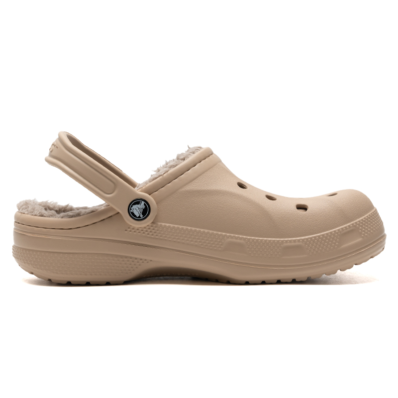 crocs卡骆驰加绒洞洞鞋25秋冬新品男女休闲鞋暖厚底拖鞋205969