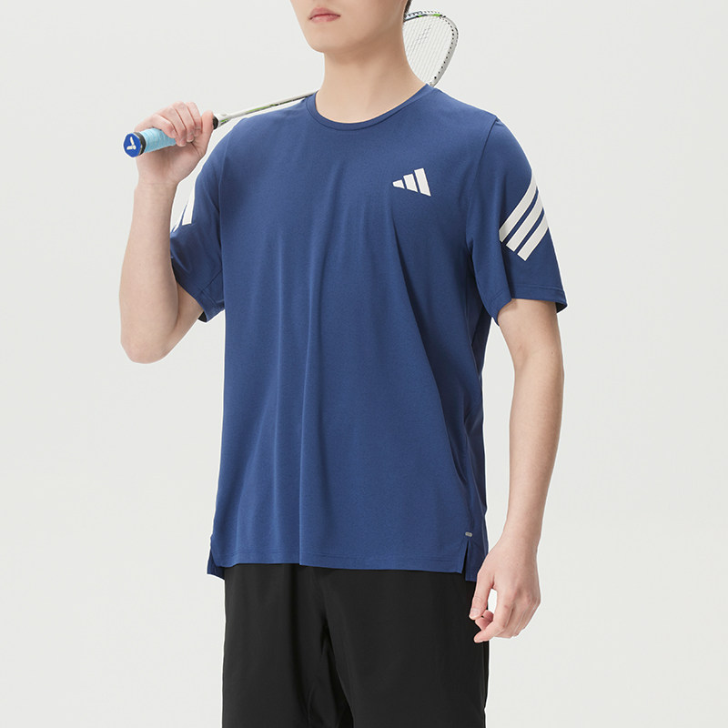 adidas短袖男装2026春夏新款运动服健身服跑步T恤JZ7692