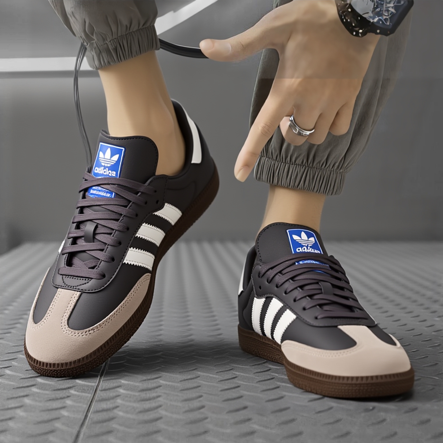 阿迪达斯三叶草 SAMBA OG 2025冬男鞋女鞋同款运动休闲鞋 JR0913