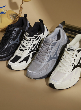 Mizuno美津浓男鞋女鞋D1GH2260星速鞋复古黑武士透气跑步鞋speed