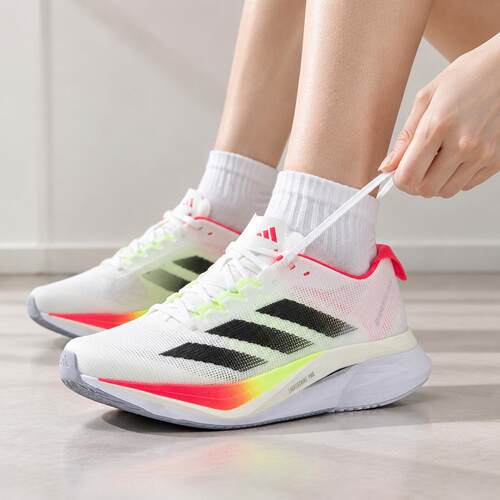 Adidas阿迪达斯正品女鞋马拉松竞速跑步鞋新季款透气运动鞋JQ2554