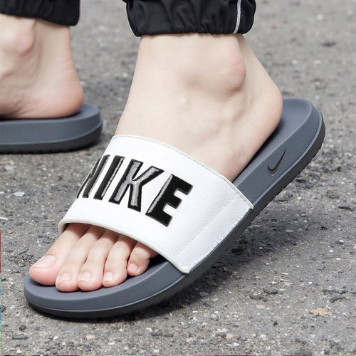 耐克NIKE男鞋凉鞋2026夏季新款凉拖鞋白黑色休闲鞋拖鞋BQ4639-001