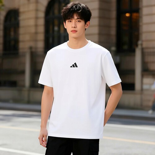 Adidas/阿迪达斯男装半截袖秋季新款休闲透气短袖运动T恤JF1092